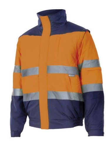 Cazadora acolchada bicolor alta visibilidad | Modelo 161