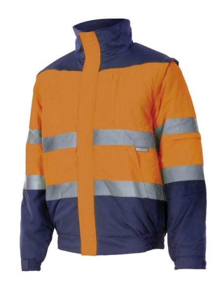 Cazadora acolchada bicolor alta visibilidad | Modelo 161