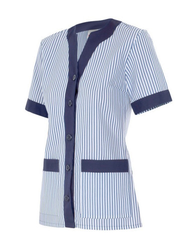 Chaqueta A Rayas Manga Corta Velilla 579 - Estilo y Confort