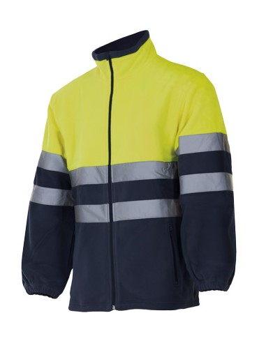 <img src="chaqueta-polar-bicolor-alta-visibilidad-velilla-301503.jpg" alt="Chaqueta Polar Bicolor de Alta Visibilidad EN ISO 20