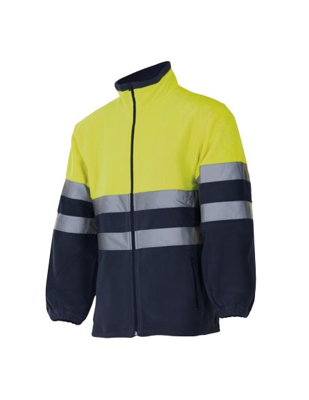 <img src="chaqueta-polar-bicolor-alta-visibilidad-velilla-301503.jpg" alt="Chaqueta Polar Bicolor de Alta Visibilidad EN ISO 20