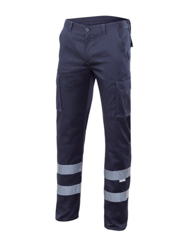 <img src="ruta-de-la-imagen.jpg" alt="Pantalón de trabajo stretch multibolsillos Velilla 103014S con cintas reflectantes en el 