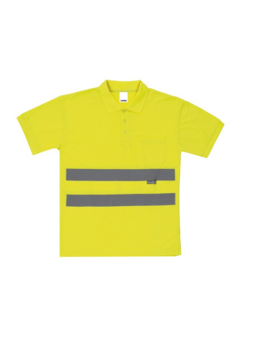 Polo de Manga Corta Alta Visibilidad Velilla - EN ISO 20471 Clase 2