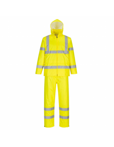 traje de agua completo alta visivilidad a/v portwest h448 amarillo naranja