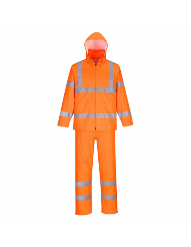 Traje de agua de alta visibilidad Packaway Portwest H448  EN ISO 20471 Clase 3, impermeable