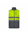 Alt="Chaleco soft shell bicolor alta visibilidad EN ISO 20471 Clase 1 con cintas reflectantes"