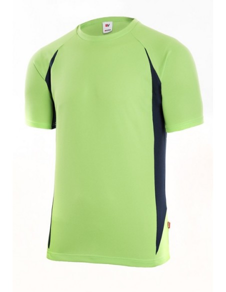 Camiseta Técnica Bicolor - Cuello Redondo y Tejido 100% Poliéster