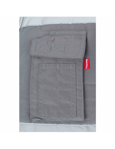 Chaleco acolchado multibolsillos con cintas reflectantes EN 17353