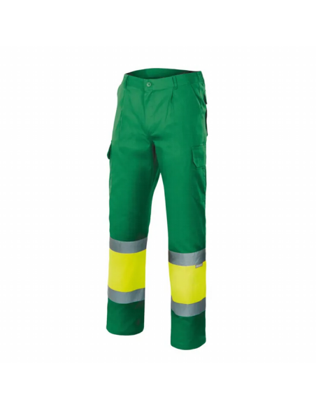 Pantalón bicolor multibolsillos alta visibilidad | Modelo 157