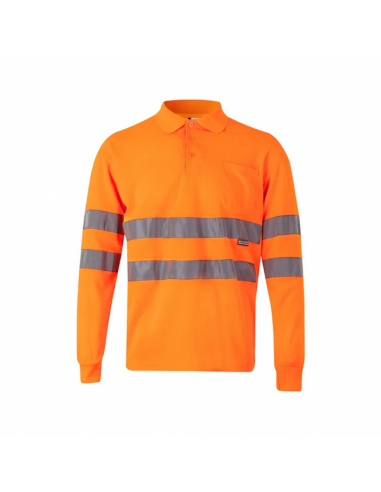 Polo de Manga Larga Alta Visibilidad Velilla - EN ISO 20471 Clase 2