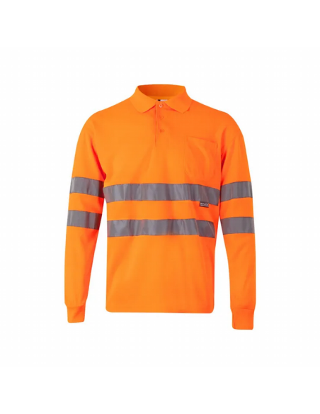 Polo de Manga Larga Alta Visibilidad Velilla - EN ISO 20471 Clase 2