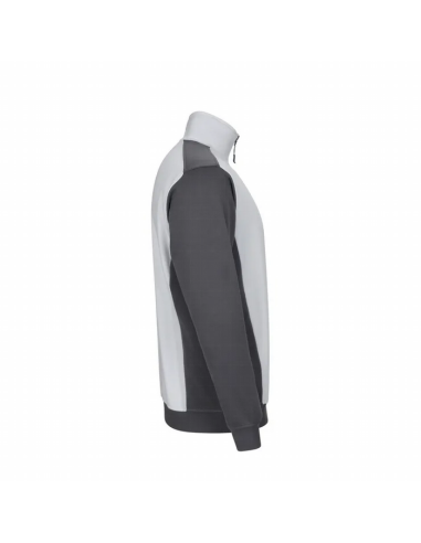Sudadera Bicolor con Media Cremallera - Cuello Alto y Tratamiento Antipilling
