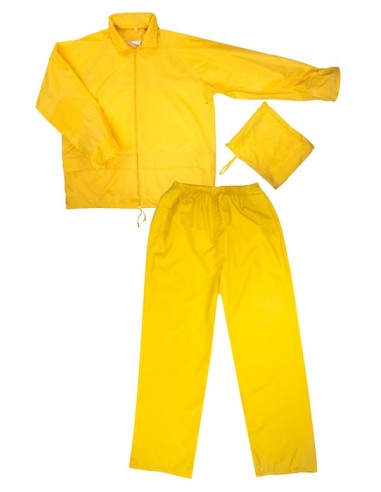 Traje de Lluvia de Dos Piezas con Capucha Oculta Velilla - Impermeable y Transpirable