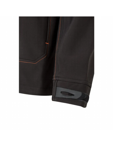Cazadora soft shell bicolor con cierre estanco y forro polar