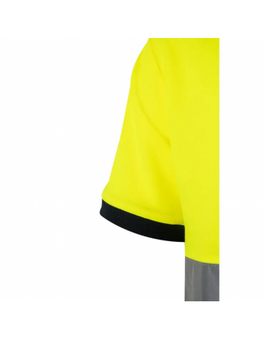 Polo de Algodón Bicolor de Manga Corta de Alta Visibilidad EN ISO 20471 Clase 1 - Velilla 305513