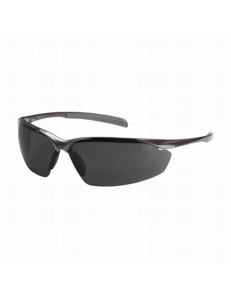 <img alt="Gafas de seguridad Commander con semi-montura y lentes oscuras certificadas EN 166" />