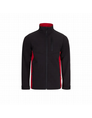Chaqueta soft shell bicolor Velilla 106004 de microfibra con cierre de cremallera - Varias tallas y colores