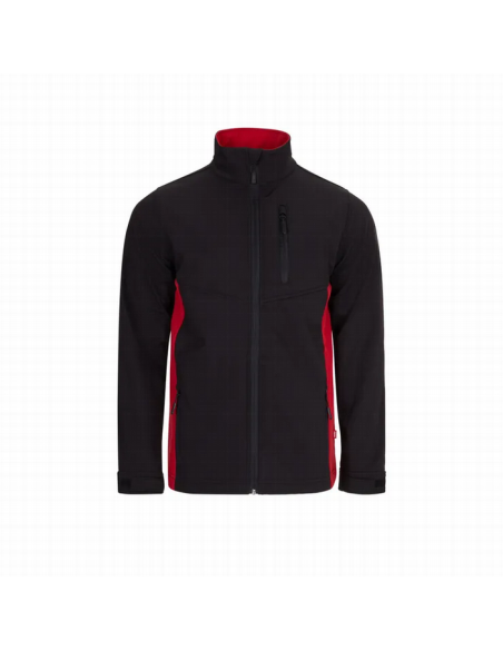 Chaqueta soft shell bicolor Velilla 106004 de microfibra con cierre de cremallera - Varias tallas y colores
