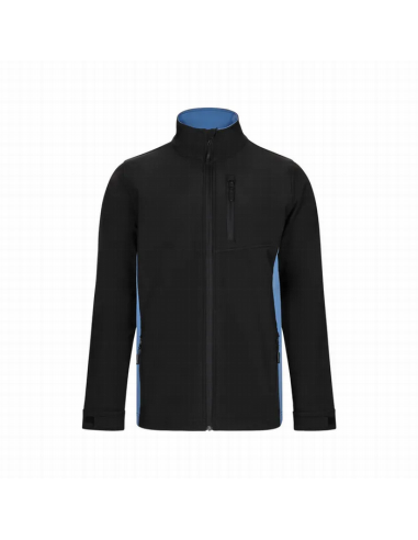 Chaqueta soft shell bicolor Velilla 106004 de microfibra con cierre de cremallera - Varias tallas y colores