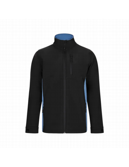Chaqueta soft shell bicolor Velilla 106004 de microfibra con cierre de cremallera - Varias tallas y colores
