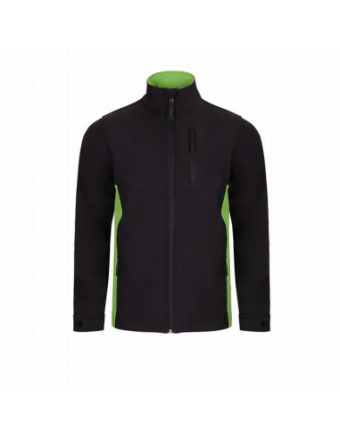 Chaqueta soft shell bicolor Velilla 106004 de microfibra con cierre de cremallera - Varias tallas y colores