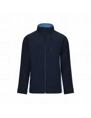 Chaqueta soft shell bicolor Velilla 106004 de microfibra con cierre de cremallera - Varias tallas y colores