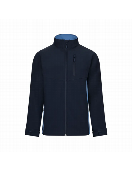 Chaqueta soft shell bicolor Velilla 106004 de microfibra con cierre de cremallera - Varias tallas y colores