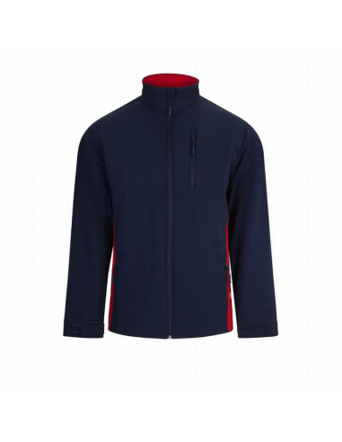 Chaqueta soft shell bicolor Velilla 106004 de microfibra con cierre de cremallera - Varias tallas y colores