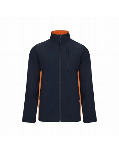 Chaqueta soft shell bicolor Velilla 106004 de microfibra con cierre de cremallera - Varias tallas y colores