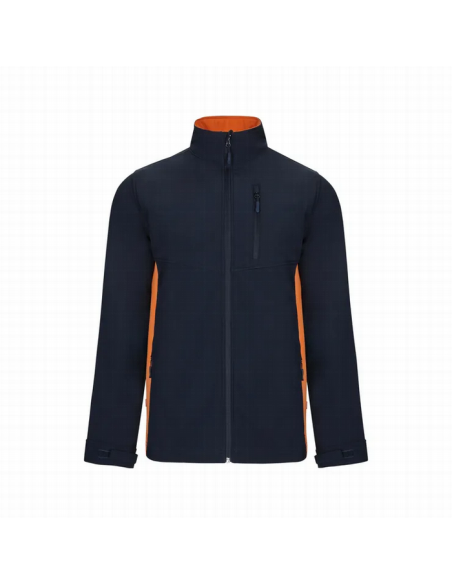 Chaqueta soft shell bicolor Velilla 106004 de microfibra con cierre de cremallera - Varias tallas y colores