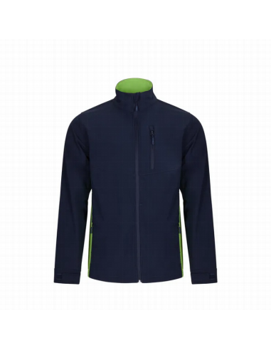 Chaqueta soft shell bicolor Velilla 106004 de microfibra con cierre de cremallera - Varias tallas y colores