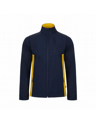 Chaqueta soft shell bicolor Velilla 106004 de microfibra con cierre de cremallera - Varias tallas y colores