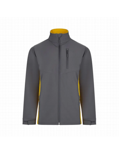 Chaqueta soft shell bicolor Velilla 106004 de microfibra con cierre de cremallera - Varias tallas y colores