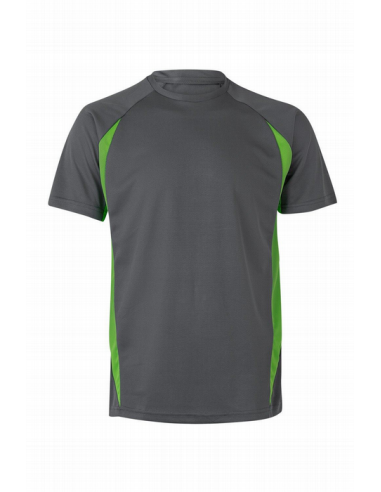 Camiseta Técnica Bicolor - Cuello Redondo y Tejido 100% Poliéster