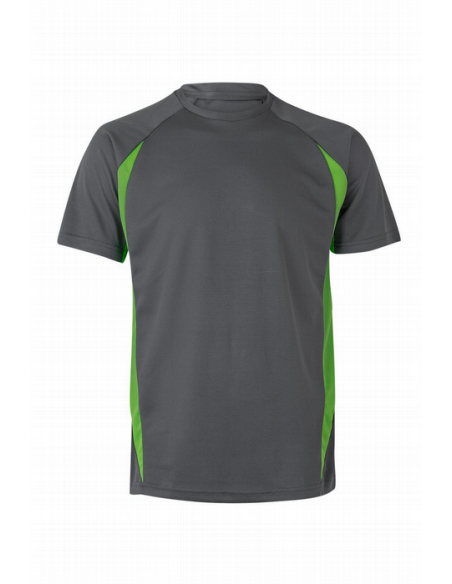 Camiseta Técnica Bicolor - Cuello Redondo y Tejido 100% Poliéster