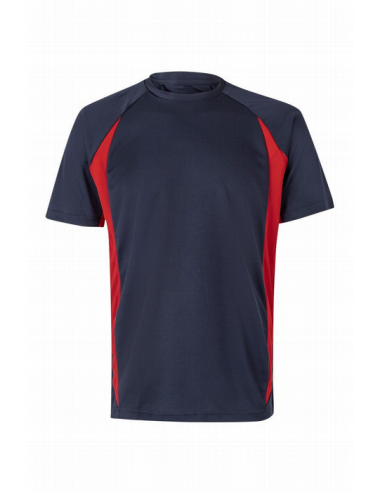 Camiseta Técnica Bicolor - Cuello Redondo y Tejido 100% Poliéster