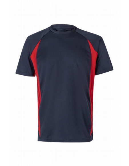 Camiseta Técnica Bicolor - Cuello Redondo y Tejido 100% Poliéster