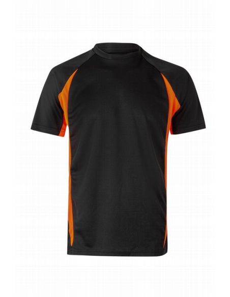 Camiseta Técnica Bicolor - Cuello Redondo y Tejido 100% Poliéster