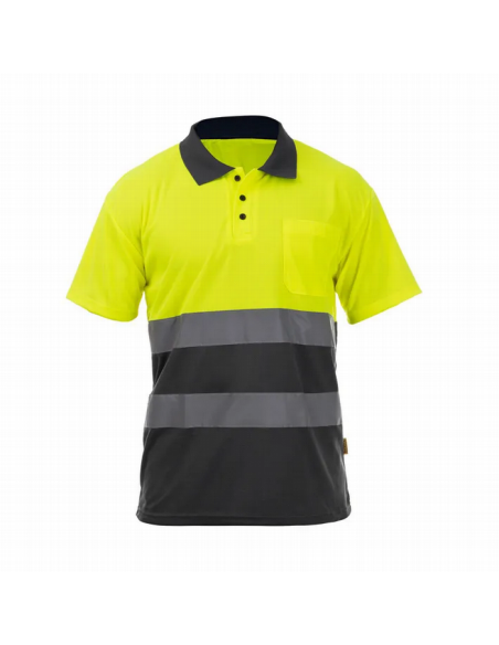 Polo Alta Visibilidad ROCK HV SS | Transpirable y Ligero | Tomás Bodero