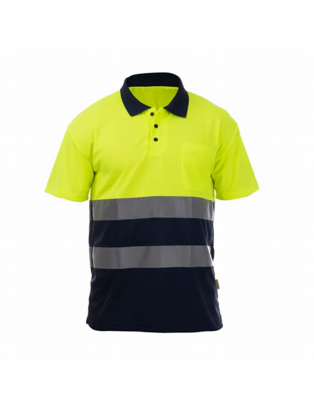Polo Alta Visibilidad ROCK HV SS | Transpirable y Ligero | Tomás Bodero