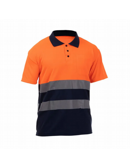 Polo Alta Visibilidad ROCK HV SS | Transpirable y Ligero | Tomás Bodero
