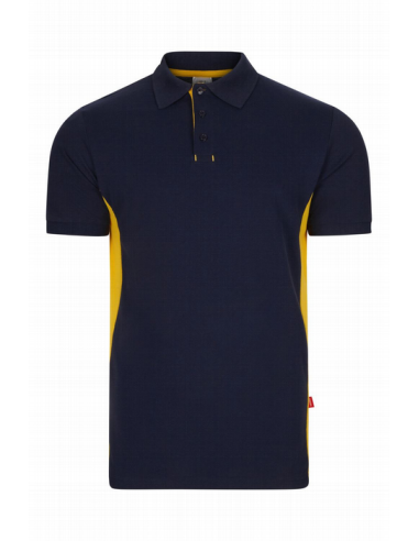 Polo Bicolor Manga Corta - Cuello y Puños de Canalé