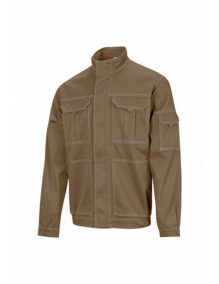 Cazadora stretch multibolsillos Velilla 106002S con cierre de cremallera - Varias tallas y colores