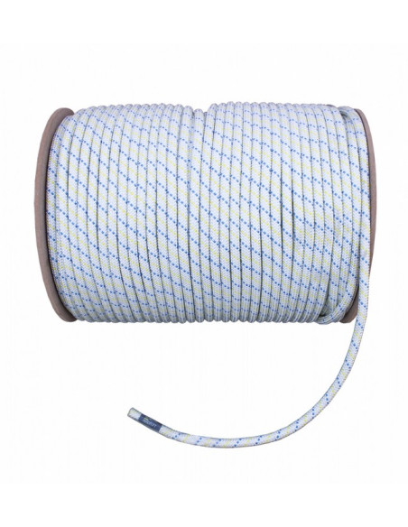 <img alt="Cuerda semiestática Irudek Boa Roll de 10,5 mm, certificada EN 1891 tipo A, en rollo blanco y azul" />