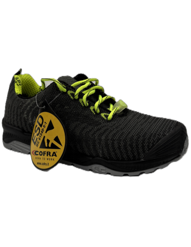 Cofra CLUB S1P ESD SRC / Zapato de seguridad ESD con puntera de aluminio y tejido transpirable