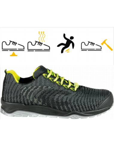 Cofra CLUB S1P ESD SRC / Zapato de seguridad ESD con puntera de aluminio y tejido transpirable