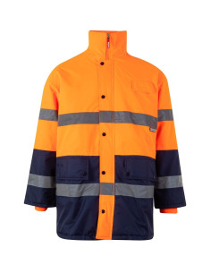 Parka Bicolor de Alta Visibilidad Velilla - Resistente y Segura para Trabajo