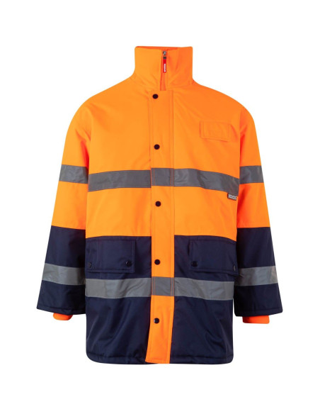 Parka Bicolor de Alta Visibilidad Velilla - Resistente y Segura para Trabajo