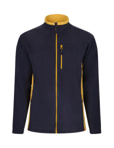 <img alt="Chaqueta polar bicolor Velilla 201504 con cremallera y contraste de colores" /> 2