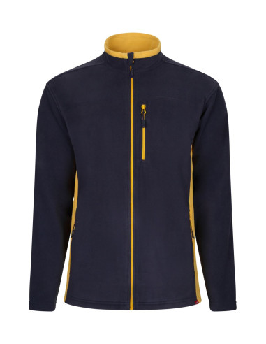 Chaqueta polar bicolor Velilla 201504 de microfibra con cierre de cremallera - Varias tallas y colores